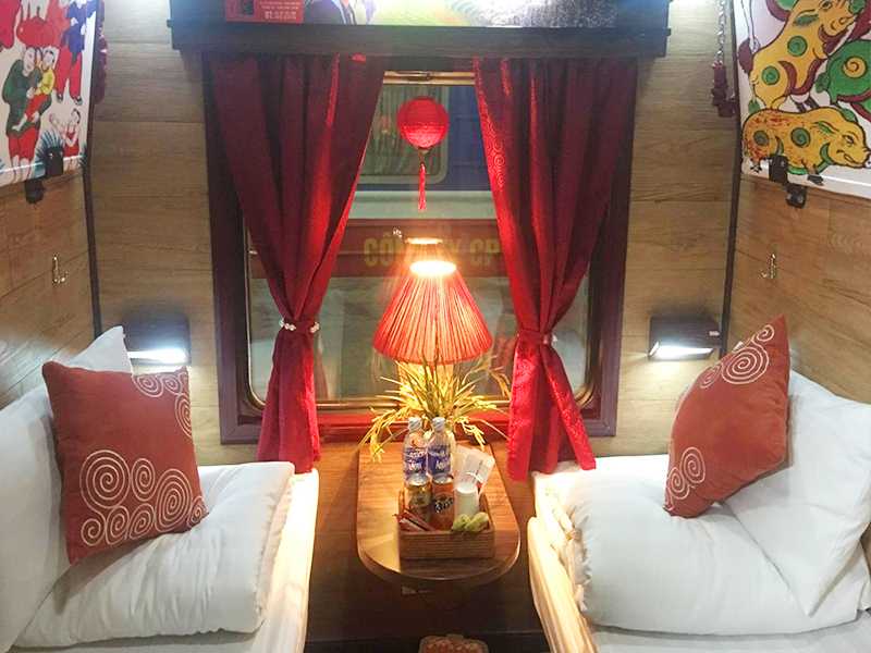 Luxury Sleeping Train Ticket with A/C (Private 2 Soft Berths in Cabin)